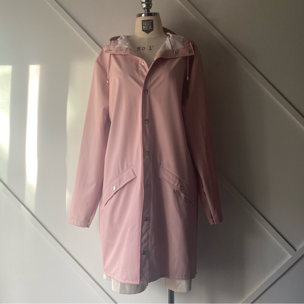 Rains Pink Utility Jacket - Picture 2 of 16